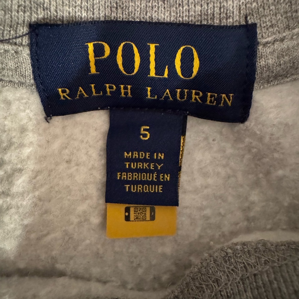 Polo by Ralph Lauren Gray Sweater with Bear and Football Motif - Picture 3 of 4